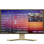 Käyttöliittymä IPTV Smarters Pro -sovelluksesta älytelevisiossa Suomessa